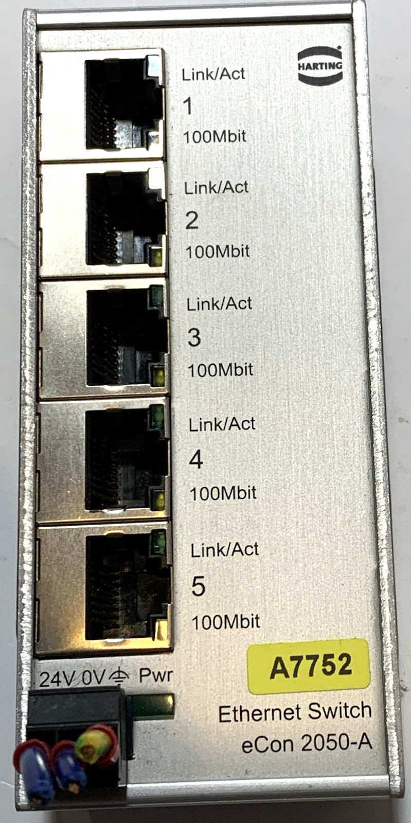Harting Electric ESC eCon 2050-A 5 Port Ethernet Switch Hub IP 30  $25.00 + FREE