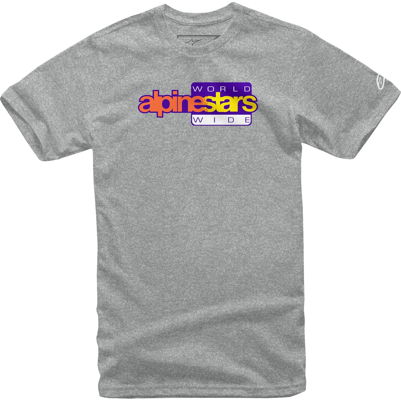 Alpinestars World Wide Mens Short Sleeve T-Shirt Gray