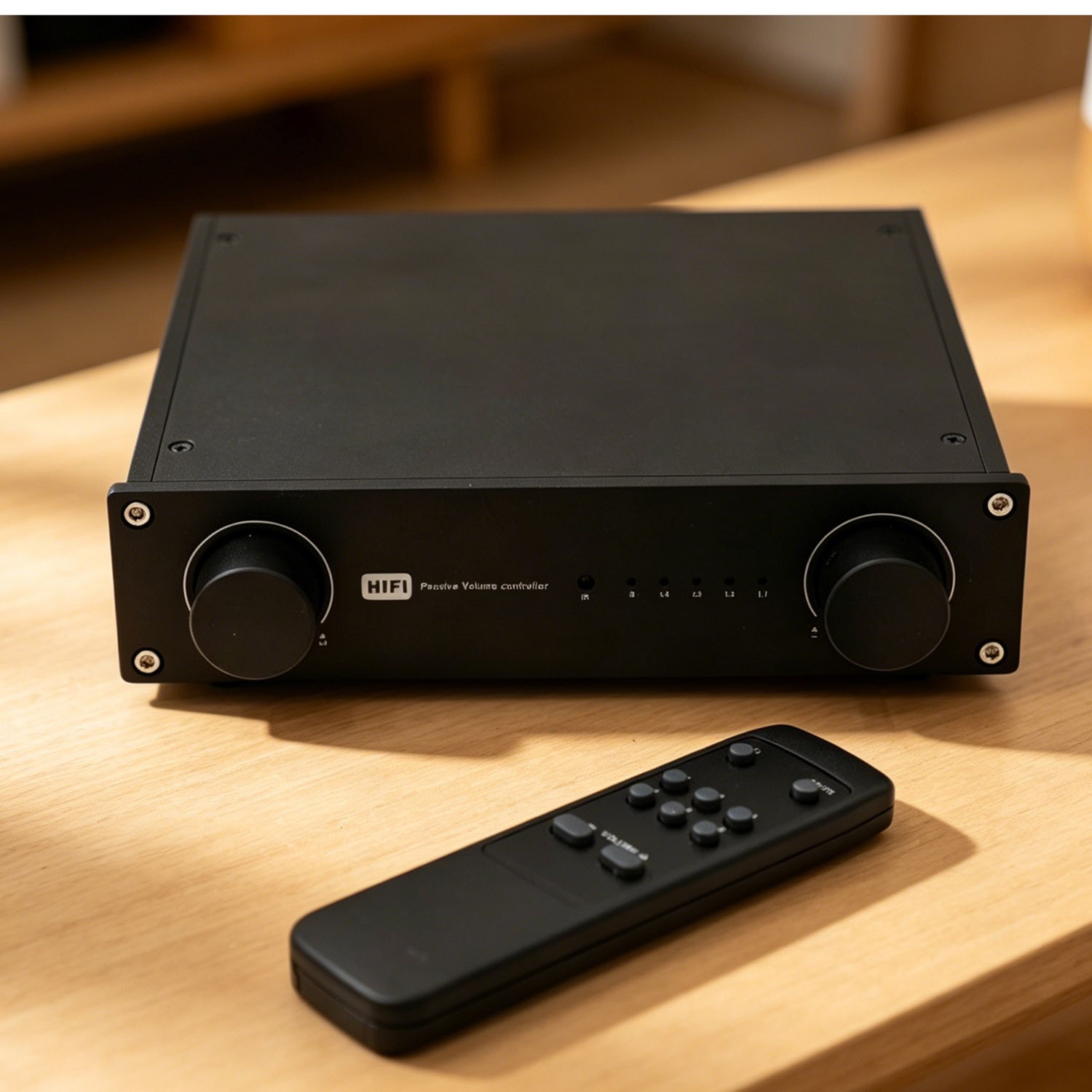 Remote Passive volume controller Passive preamplifier with 4 way input preamp