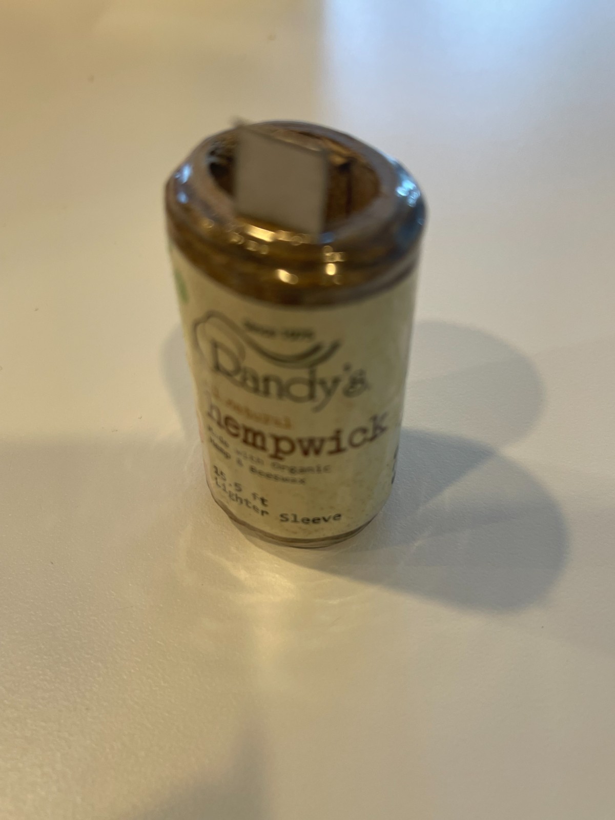 Randy's Hemp Wick Lighter Sleeve 15.5 feet, Sealed new