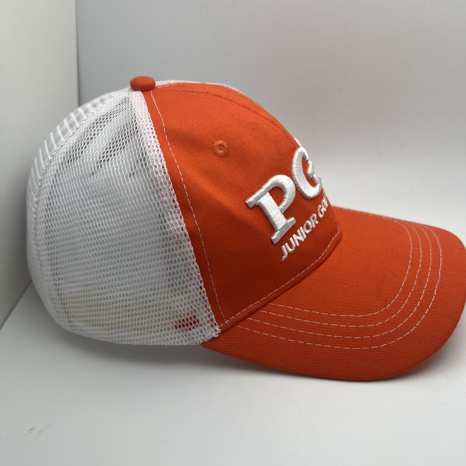 PGA JUNIOR GOLF CAMPS ORANGE Trucker Meshback SnapBack GR45