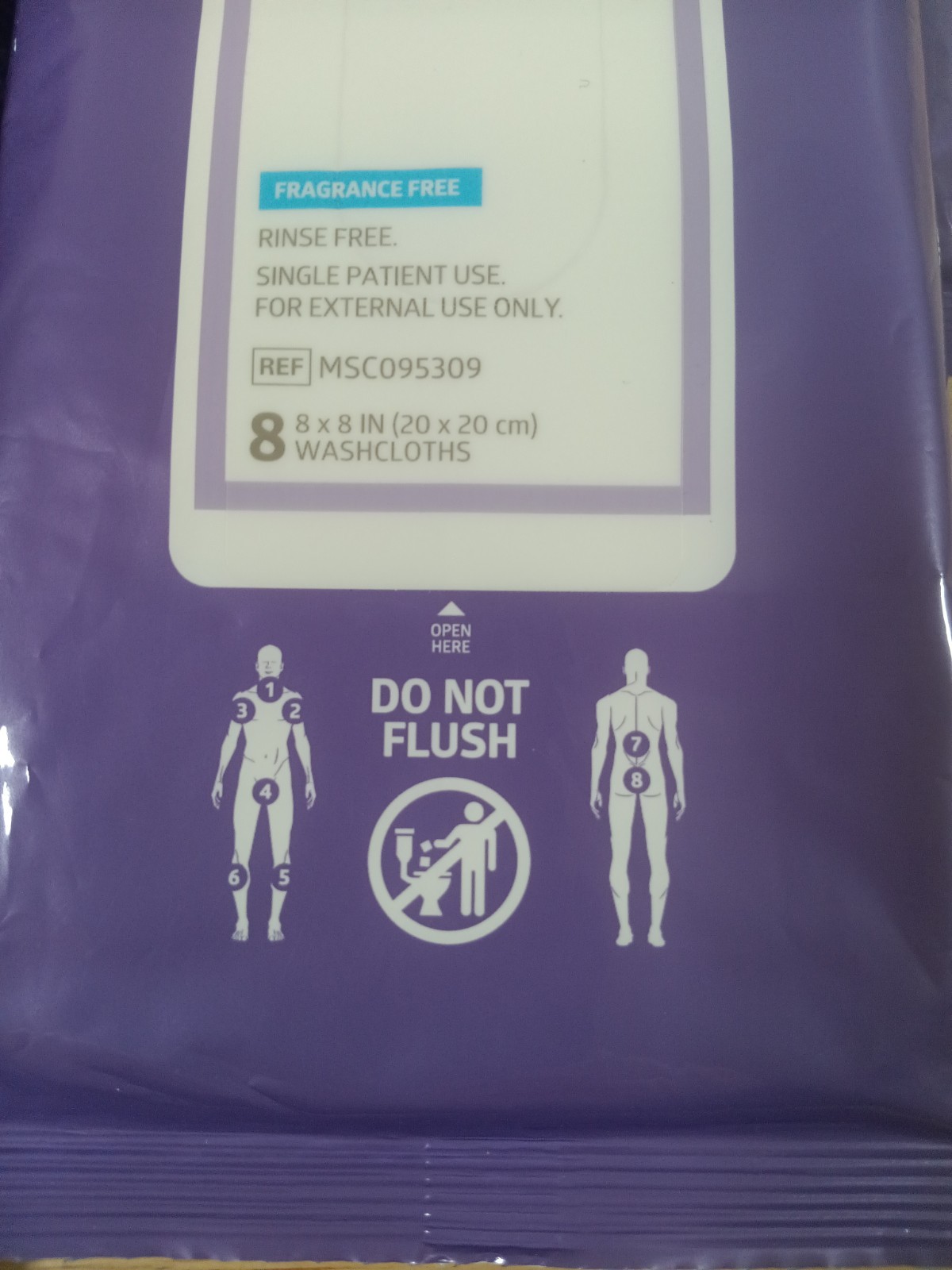 Medline Ready Bath Cap & Bathing Cleansing Cloths Conditioning Shampoo New
