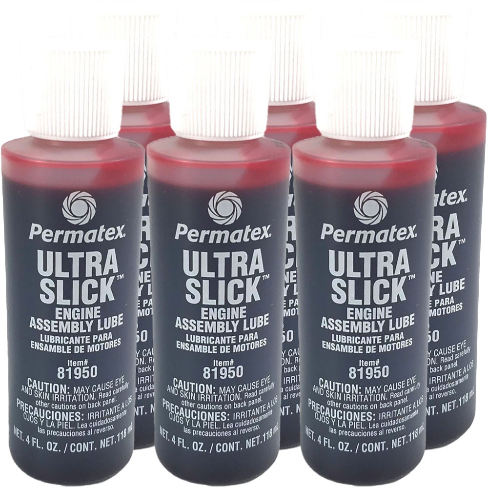 6x Permatex 81950, Ultra Slick Engine Assembly Lube, 4.0 oz (6 x 4oz)