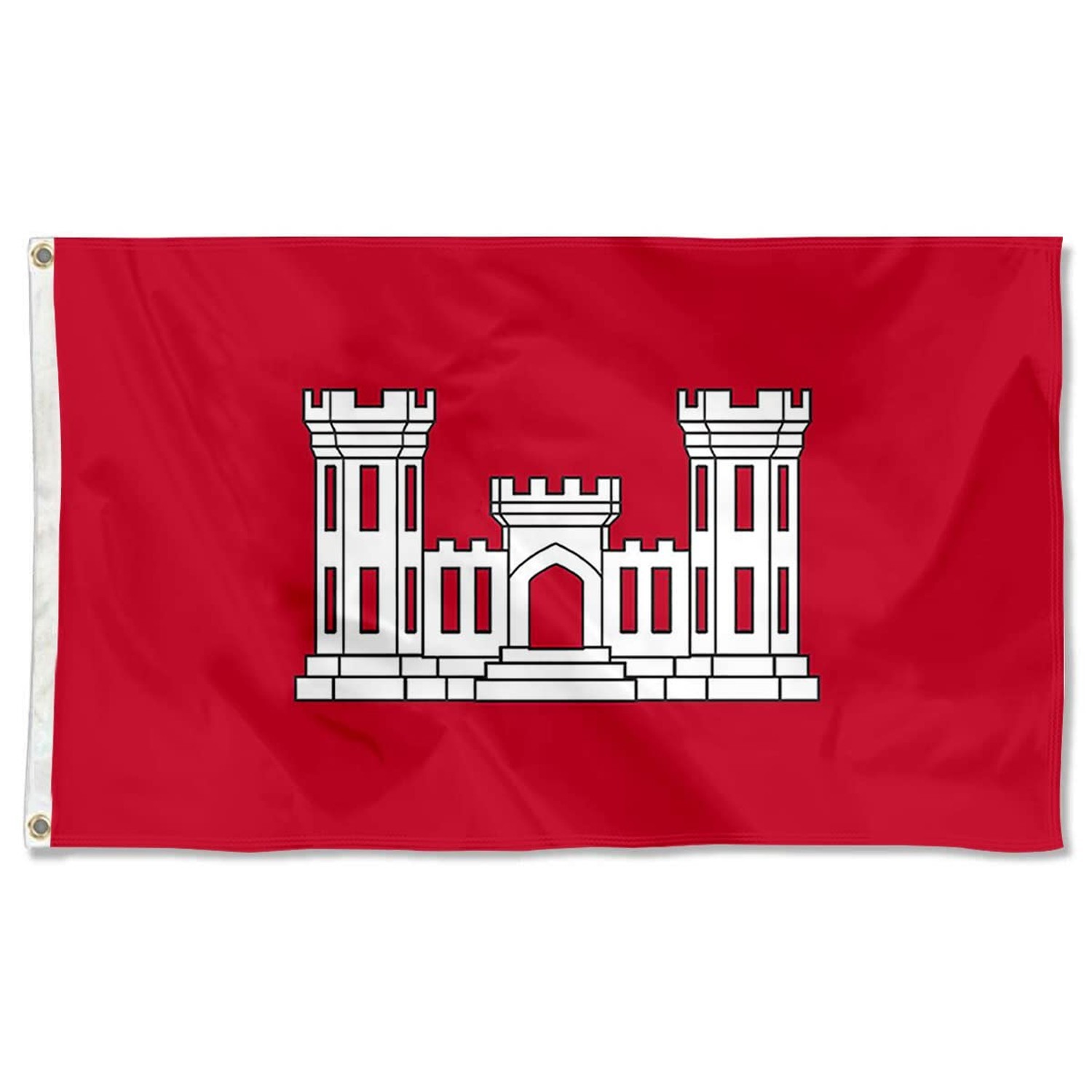 U.S. Army American United States ARMY ENGINEERS Flag - UV Fade Resistant Doub...