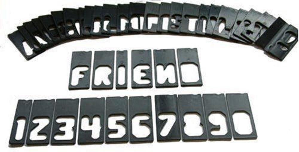 Milescraft Sign Making Router Stencil Kit 42pc 1.5in