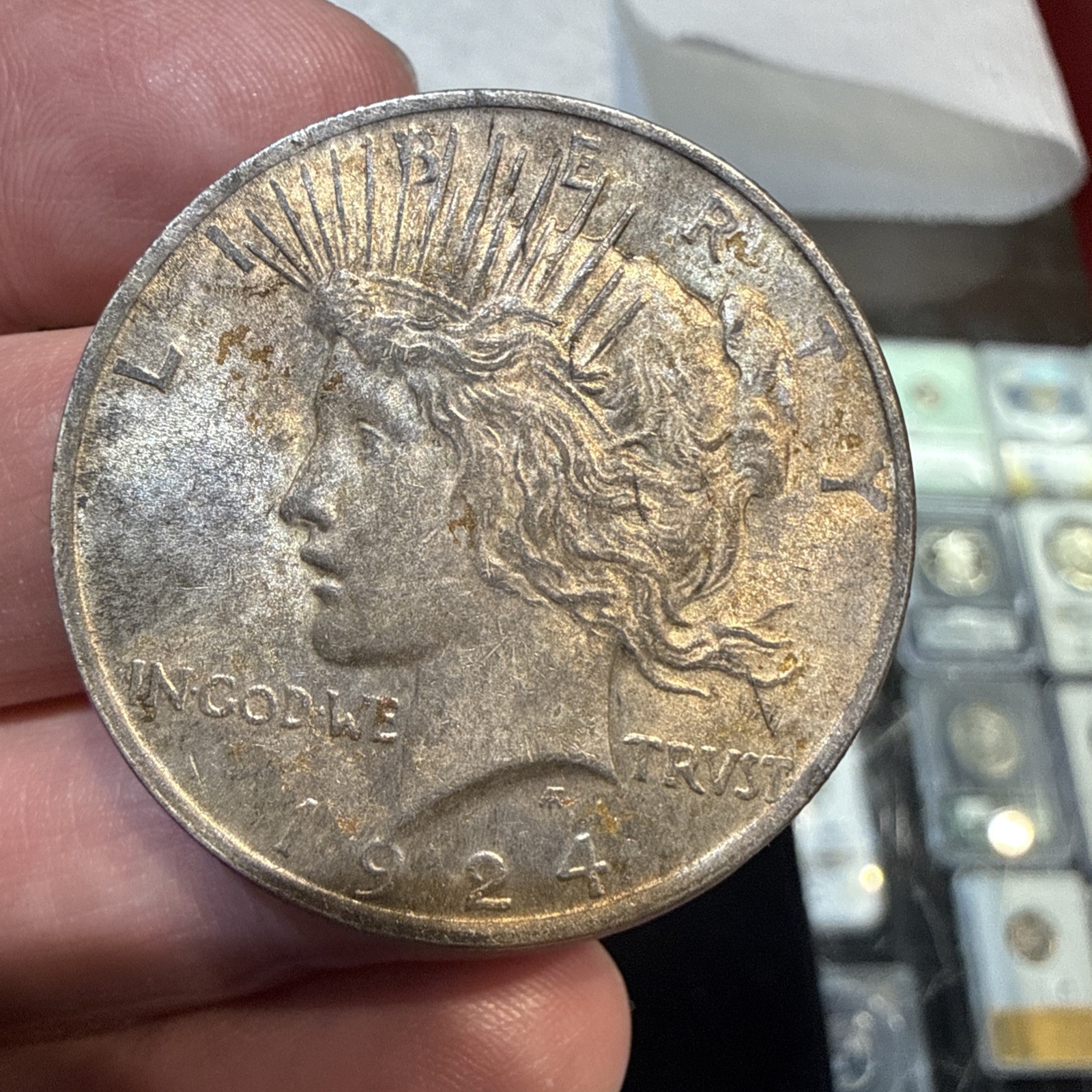 Lot Of 5 Peace Dollars