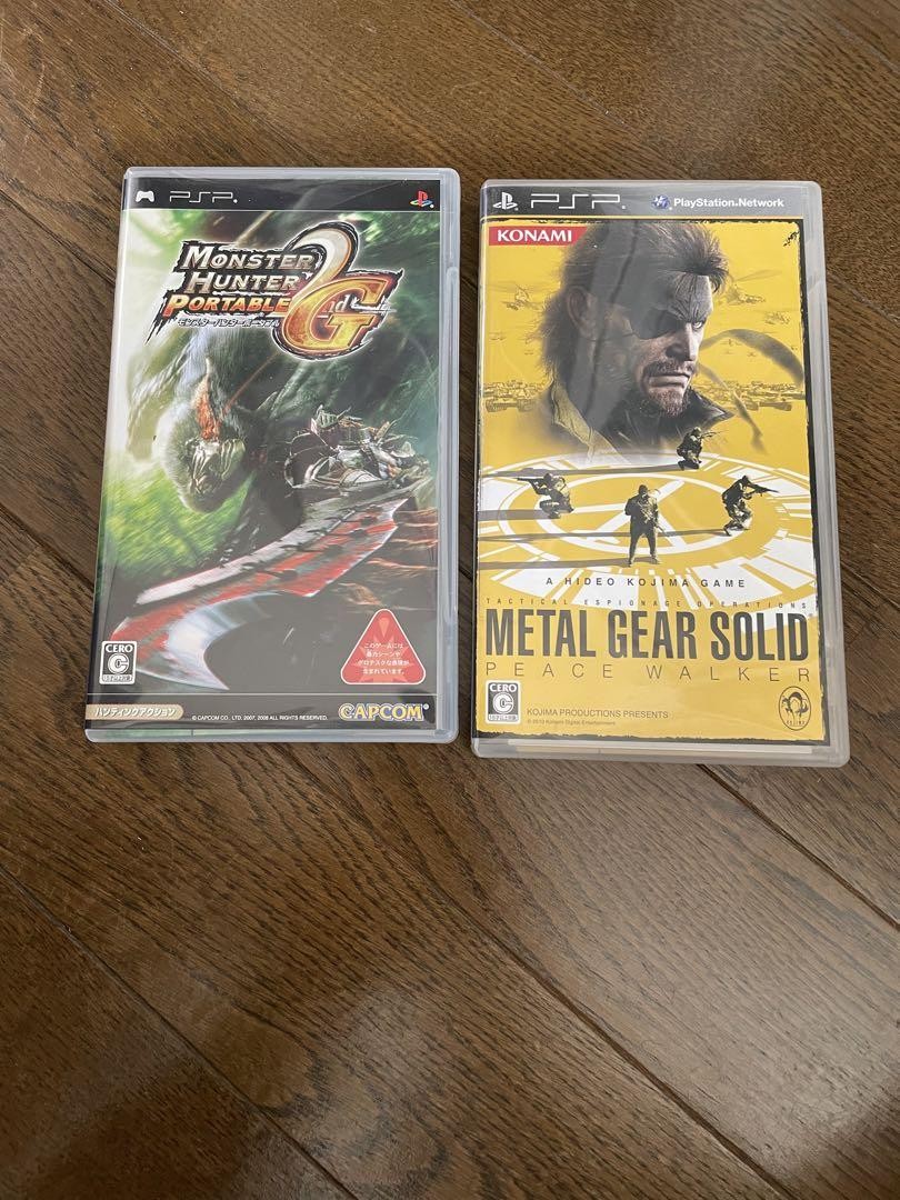 PSP Software Monster Hunter 2ndG Metal Gear Solid Peace Walker