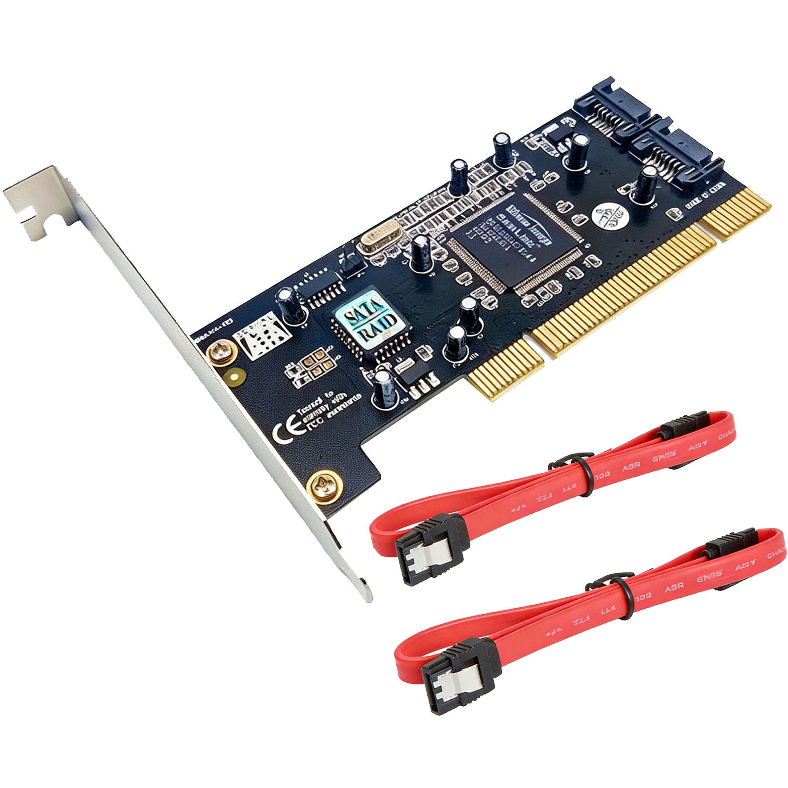 PCI To 2 Port SATA RAID Controller Card Sil3112 Chipset SATA PCI Controller Card