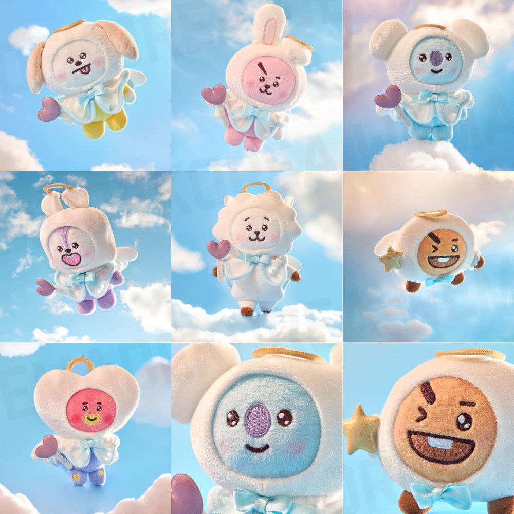 BT21 Character Angel & Villain Edition Angel Plush Doll Official K-POP Goods