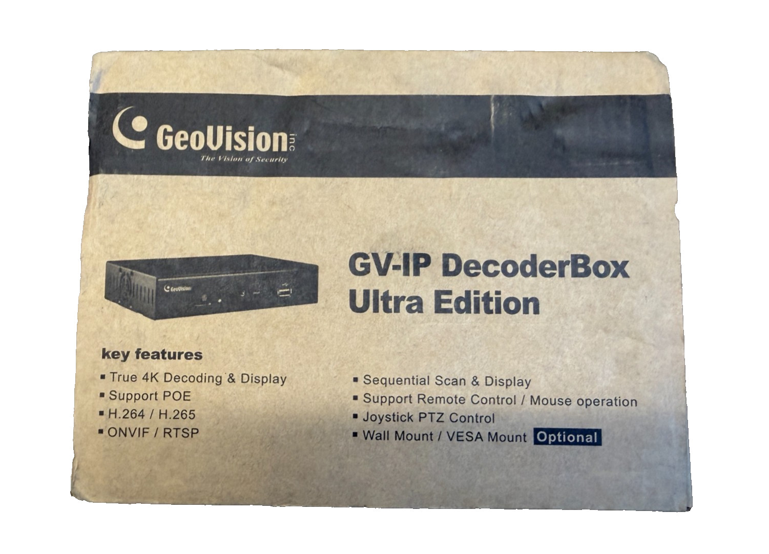 Geovision GV-IP Decoder Box Ultra Edition 4K