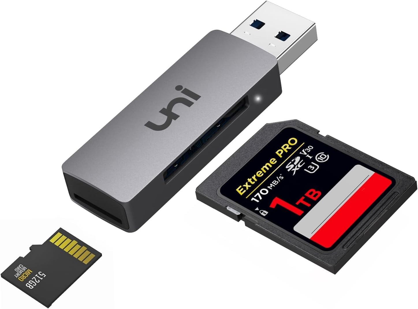 SD Card Reader, USB 3.0 SD Card Adapter High-Speed Micro SD Memory Card Reade...