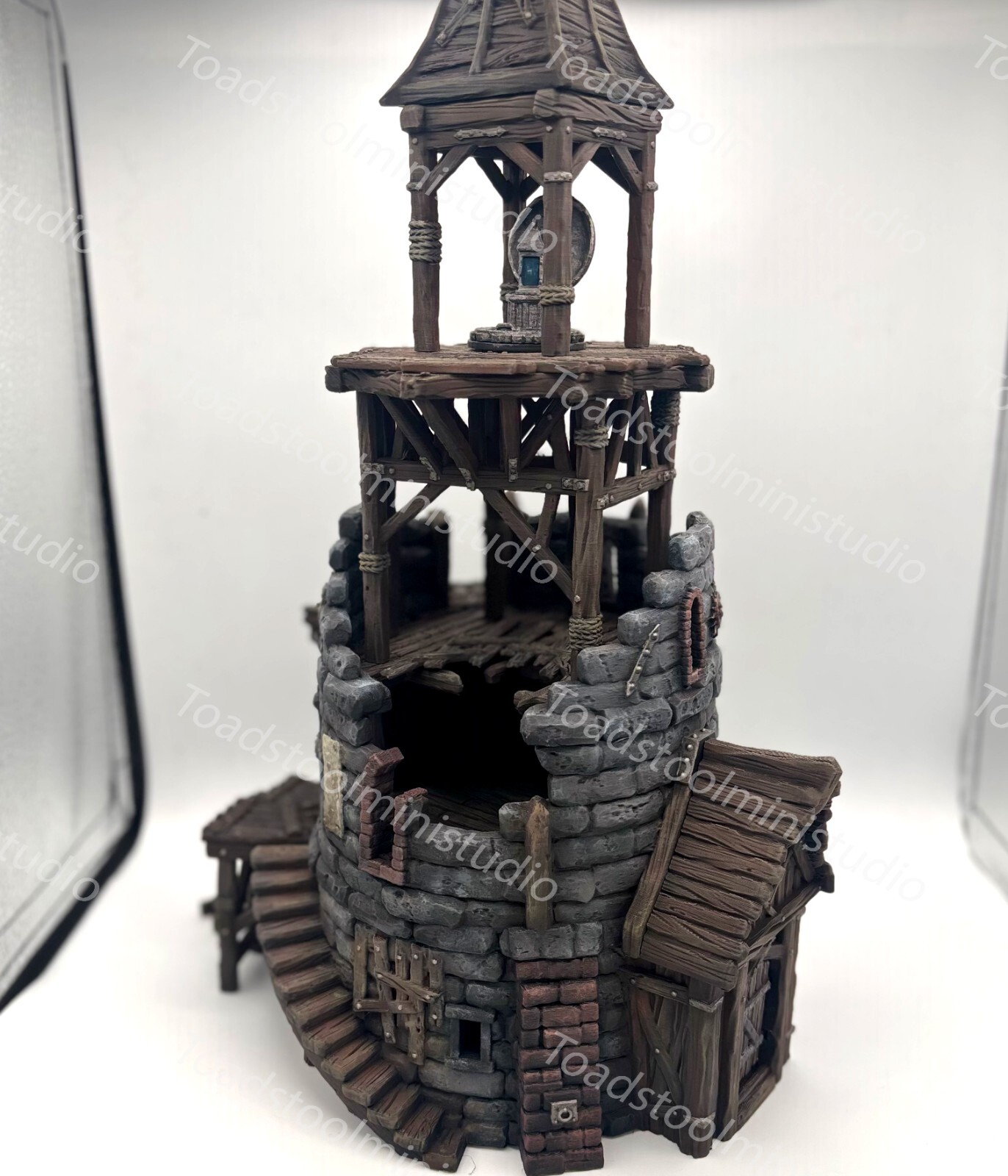 PAINTED Old Lighthouse Hexengarde 2 - Warhammer Mordheim D&D Old World Terrain
