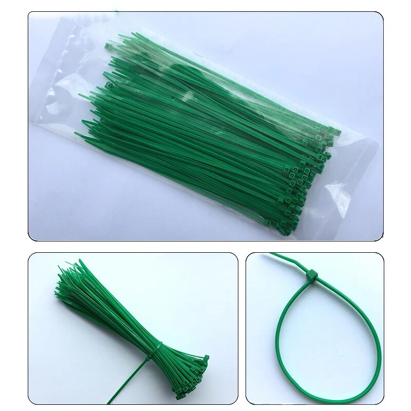 Nylon Cable Zip Ties Self-Locking Cable Wire Resitance Tie Wrap Supply 100Pcs