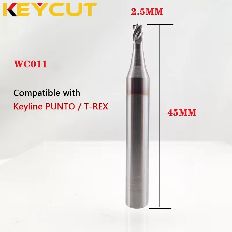 2.5mm WC011 C011W Fit with Keyline 303/304/305 PUNTO T-REX Key Duplicat Machine