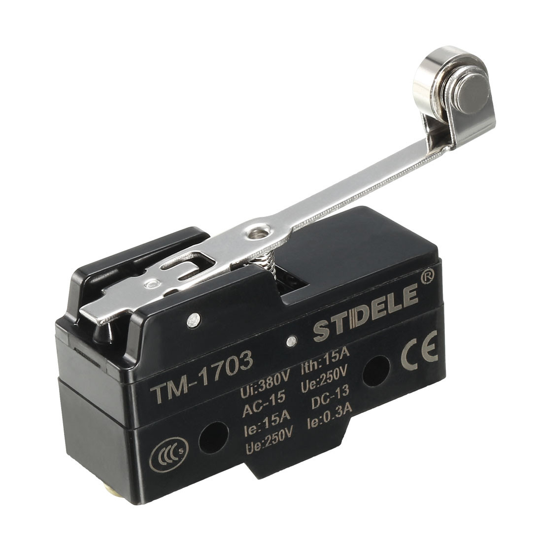 TM-1703 Panel Mount Long Hinge Roller Lever Type Micro Switch Screw Terminals