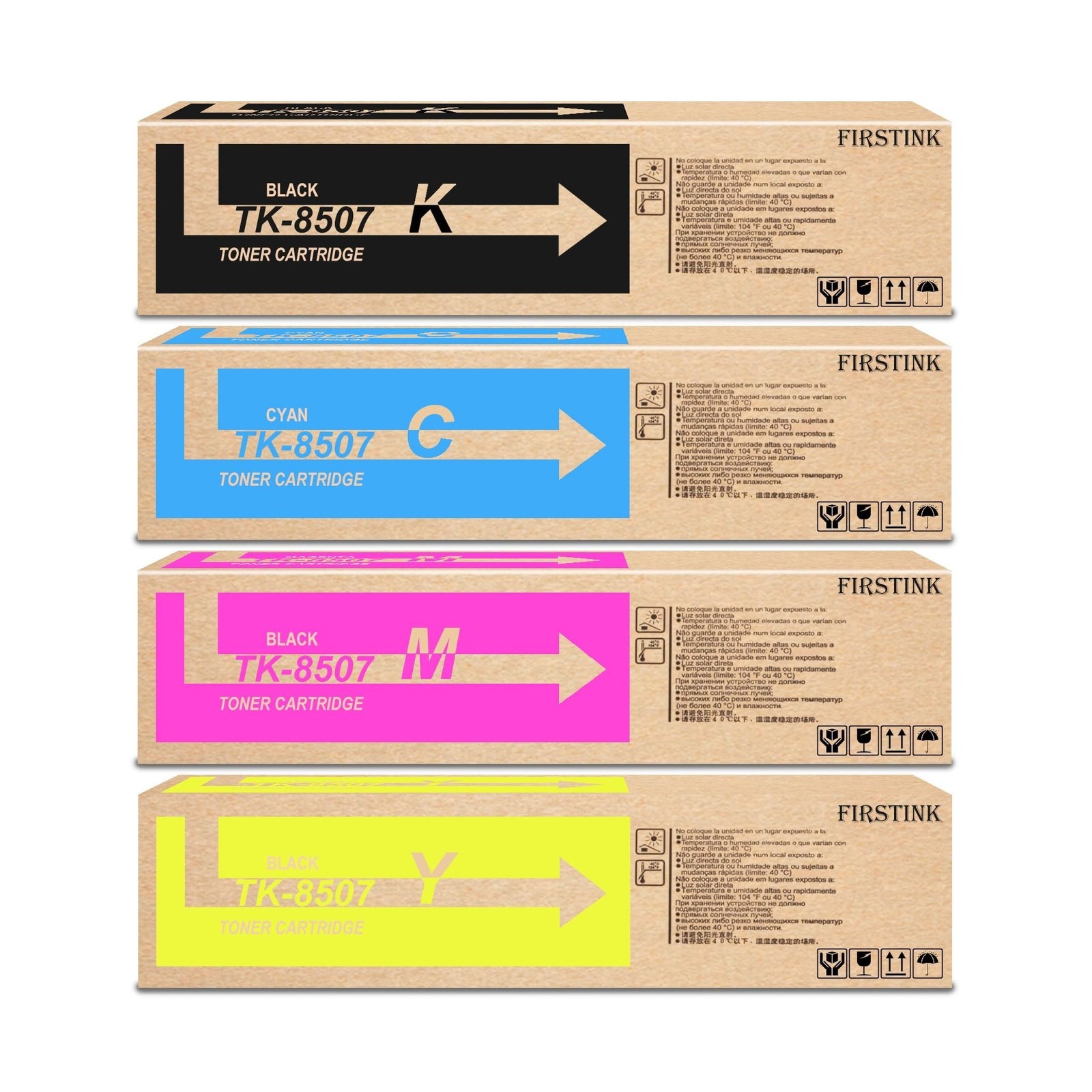 High Yield TK8507 Toner Cartridges TK-8507 Toner Cartridge Set Compatible for...