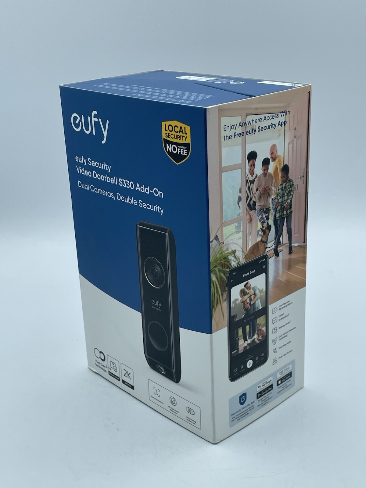 eufy Video Doorbell Dual Camera 2K HD Battery-Powered Dual Motion Detection