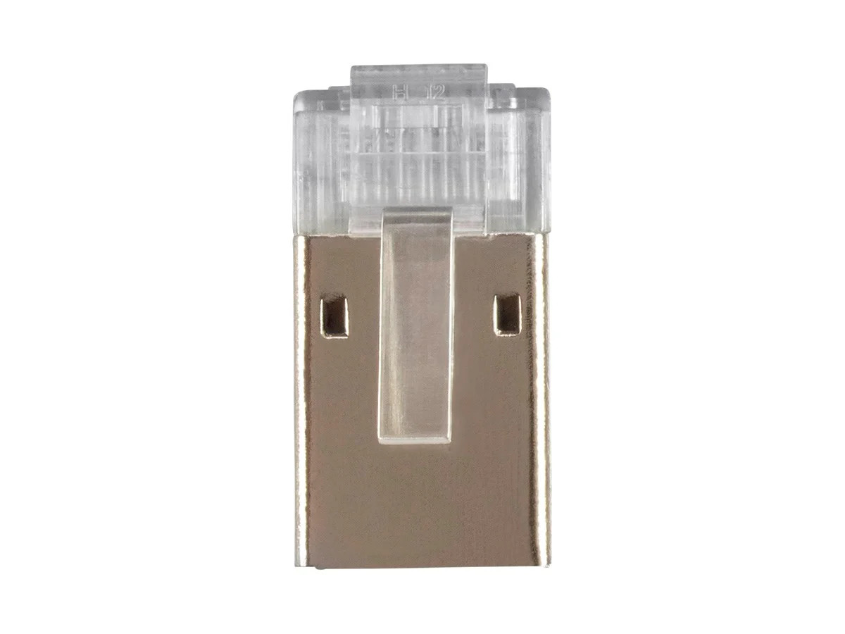 Monoprice 8P8C Shielded RJ45 Plug with Inserts for Cat6a Ethernet Cable 25pcs/pk