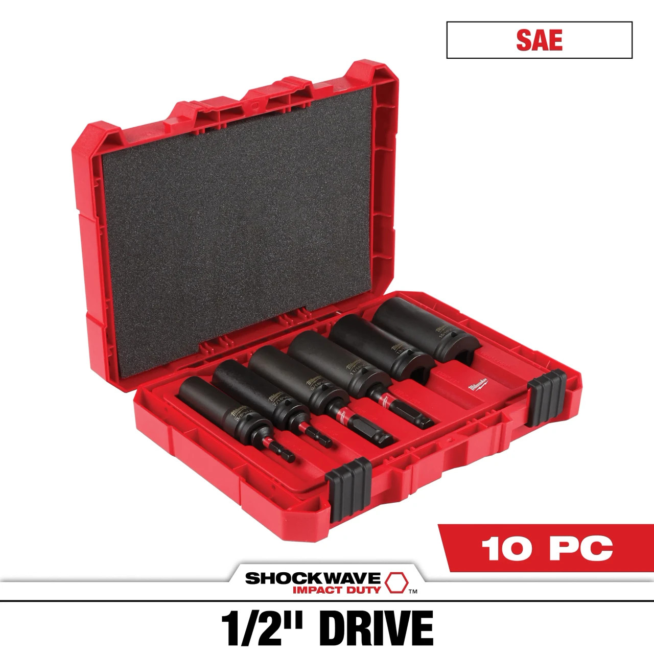 Lineman's 2 IN 1 12PT Socket Set (10 Piece)