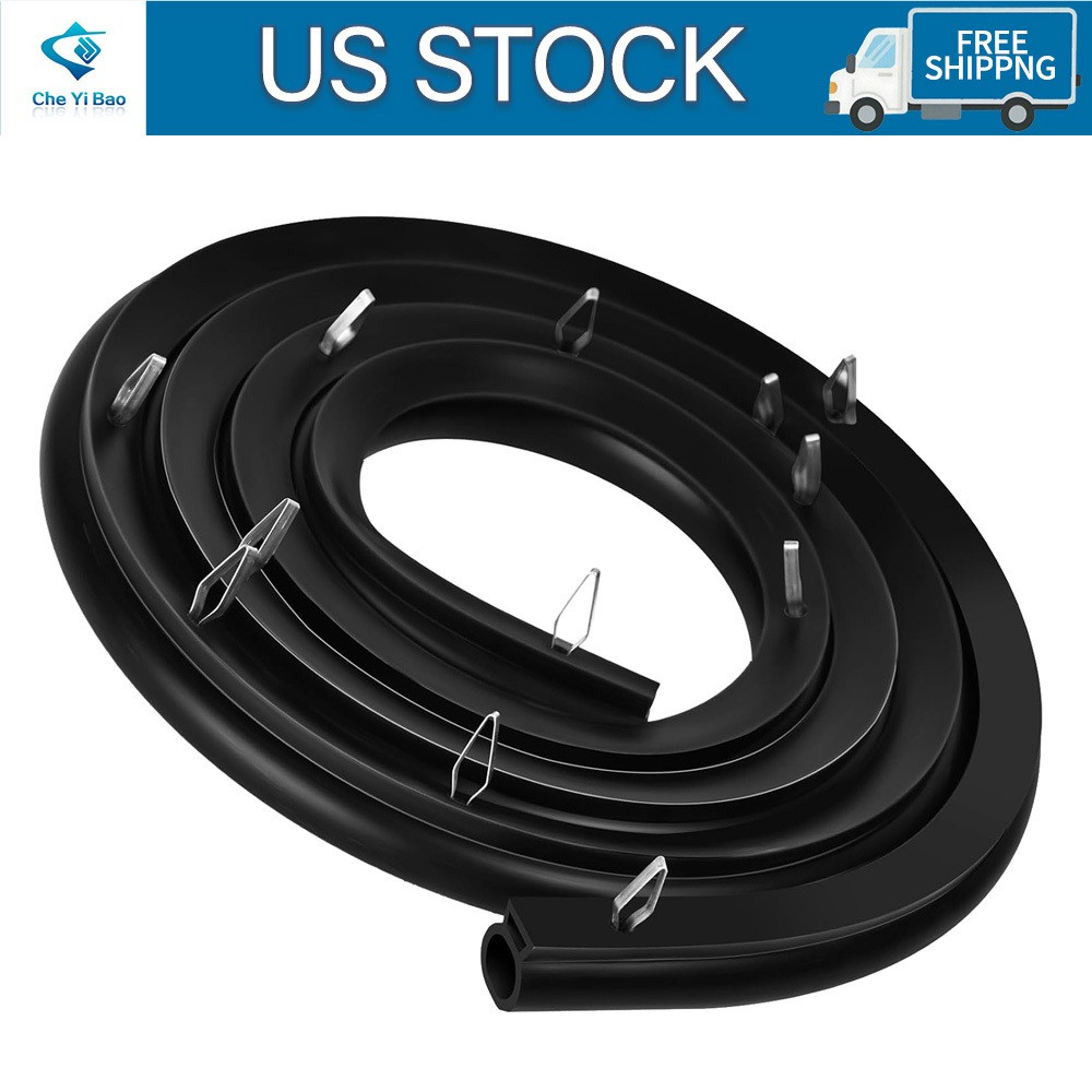 Range Oven Door Seal Gasket with 12 Mounting Clips Frigidaire Kenmore 316239700