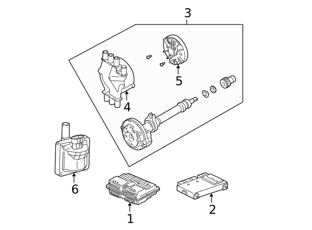 Genuine GM Ignition Distributor Cap 10452459