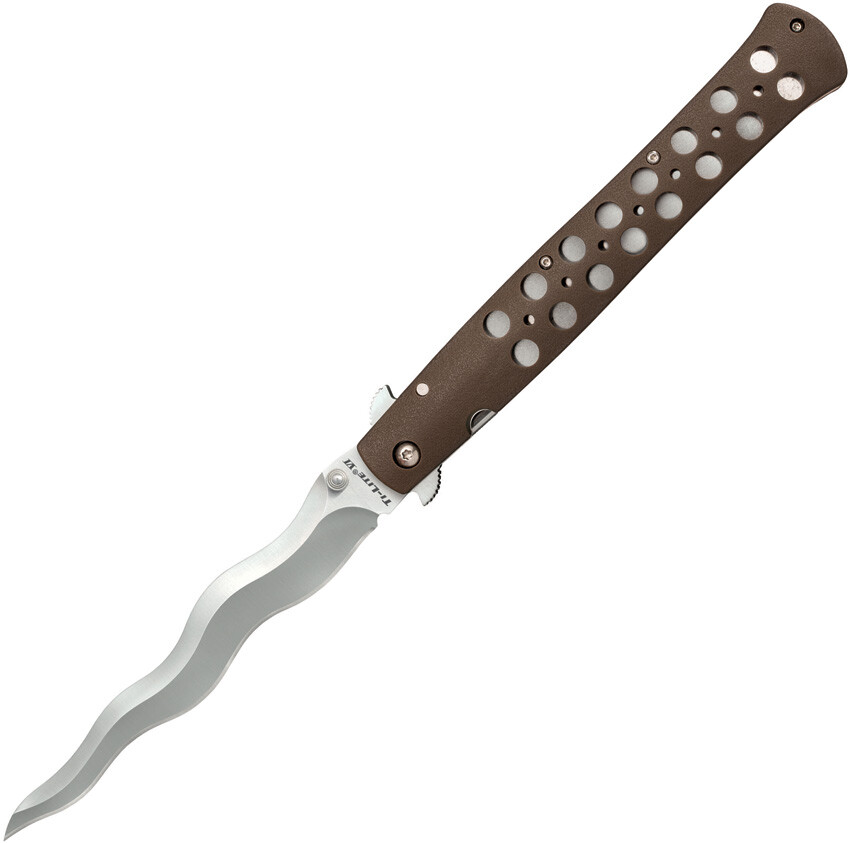 Cold Steel Ti-Lite 6'' Kris Linerlock Dark Earth Folding AUS-10A Knife 26SXK6
