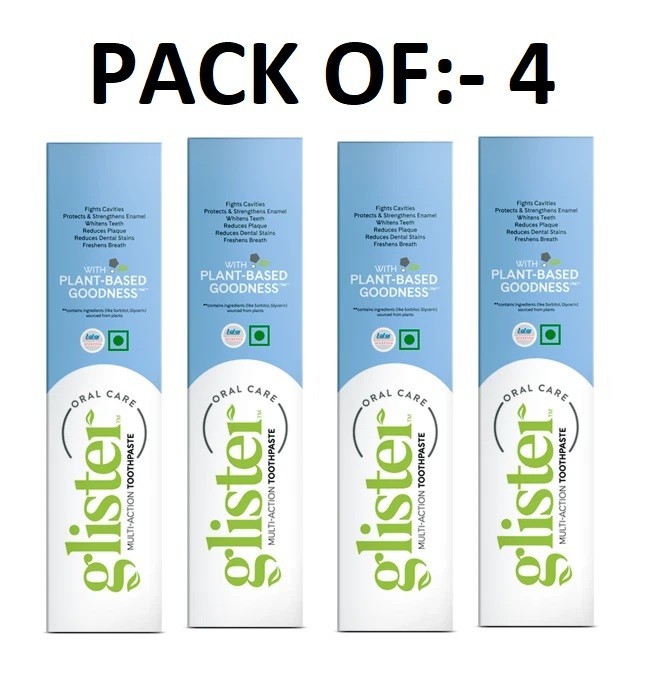 GLISTER MULTI-ACTION TOOTHPASTE -50 GM EACH (4PCS)