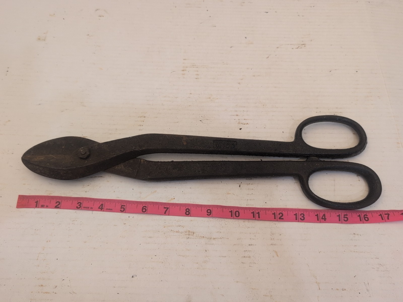 Wiss Inlaid Special 17" USA Vintage Industrial Metal Shears Tin Snips