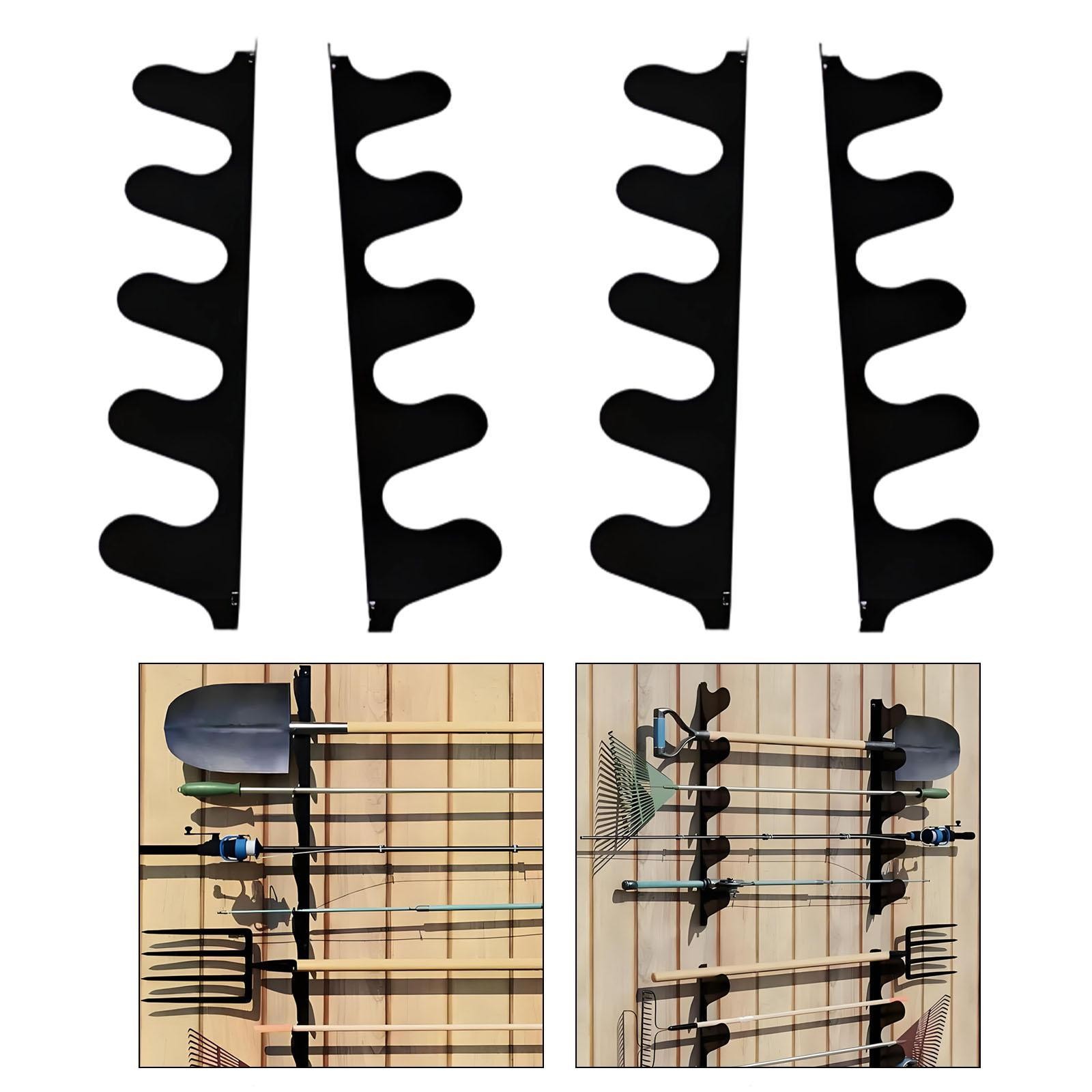 Garden Tool Organizer Wall Mount Multipurpose Sturdy Easy to Install Iron Tool