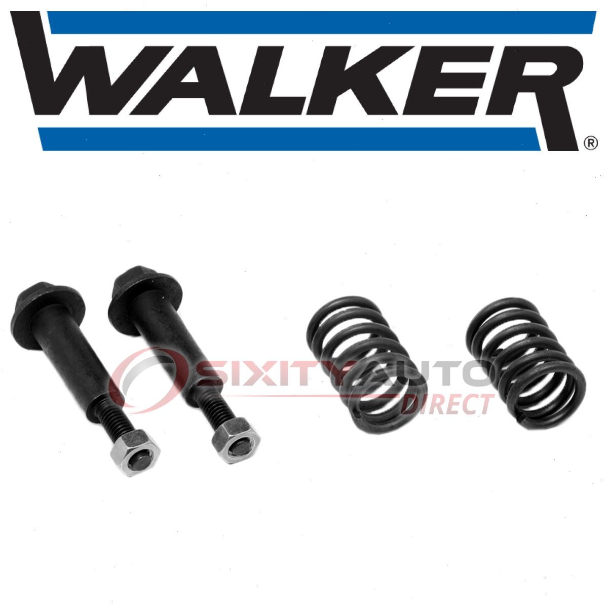 Walker Intermediate Pipe To Muffler Assembly Exhaust Bolt & Spring for xz