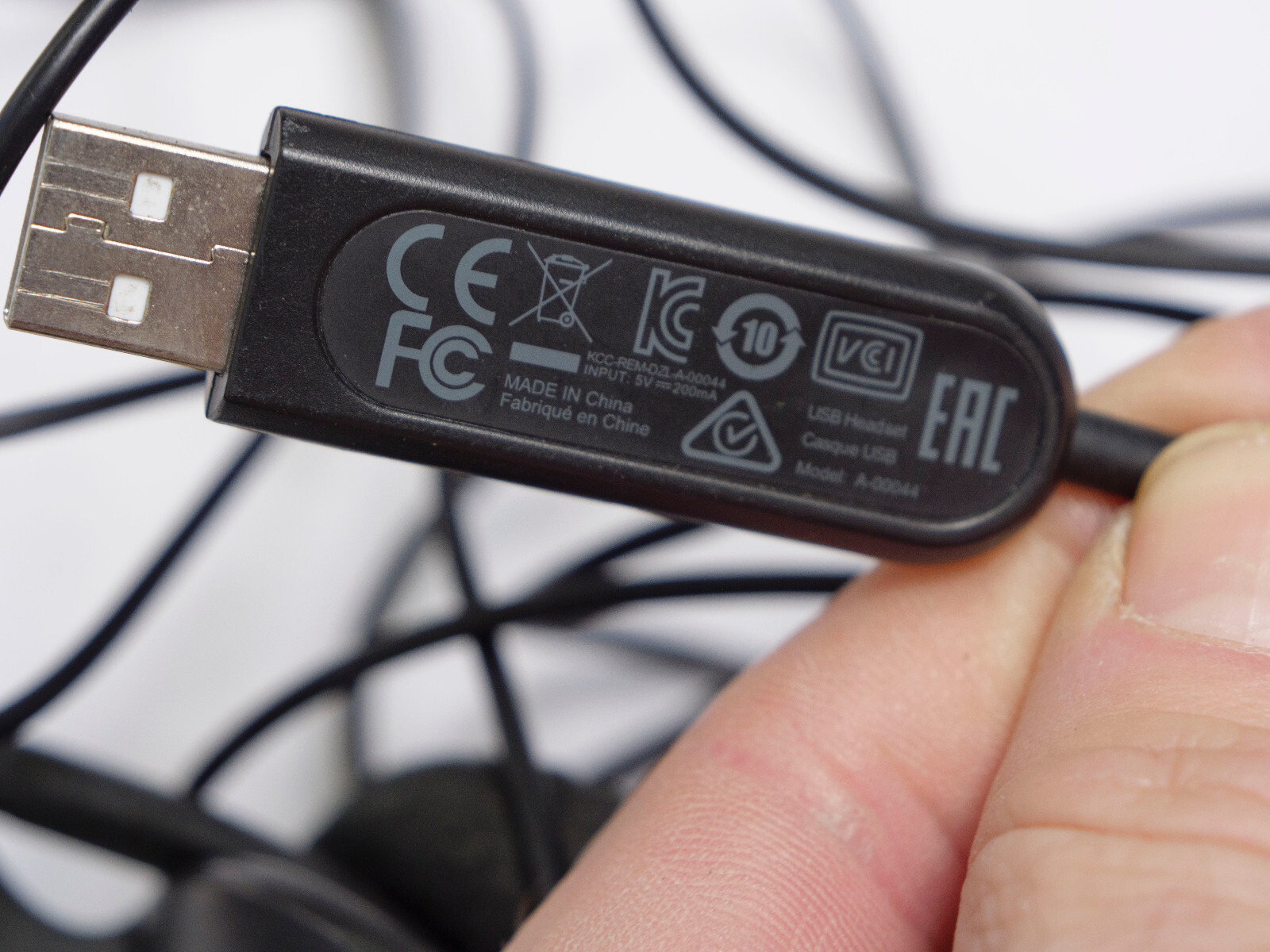 Logitech USB Wired Headset lot, USED bad shape