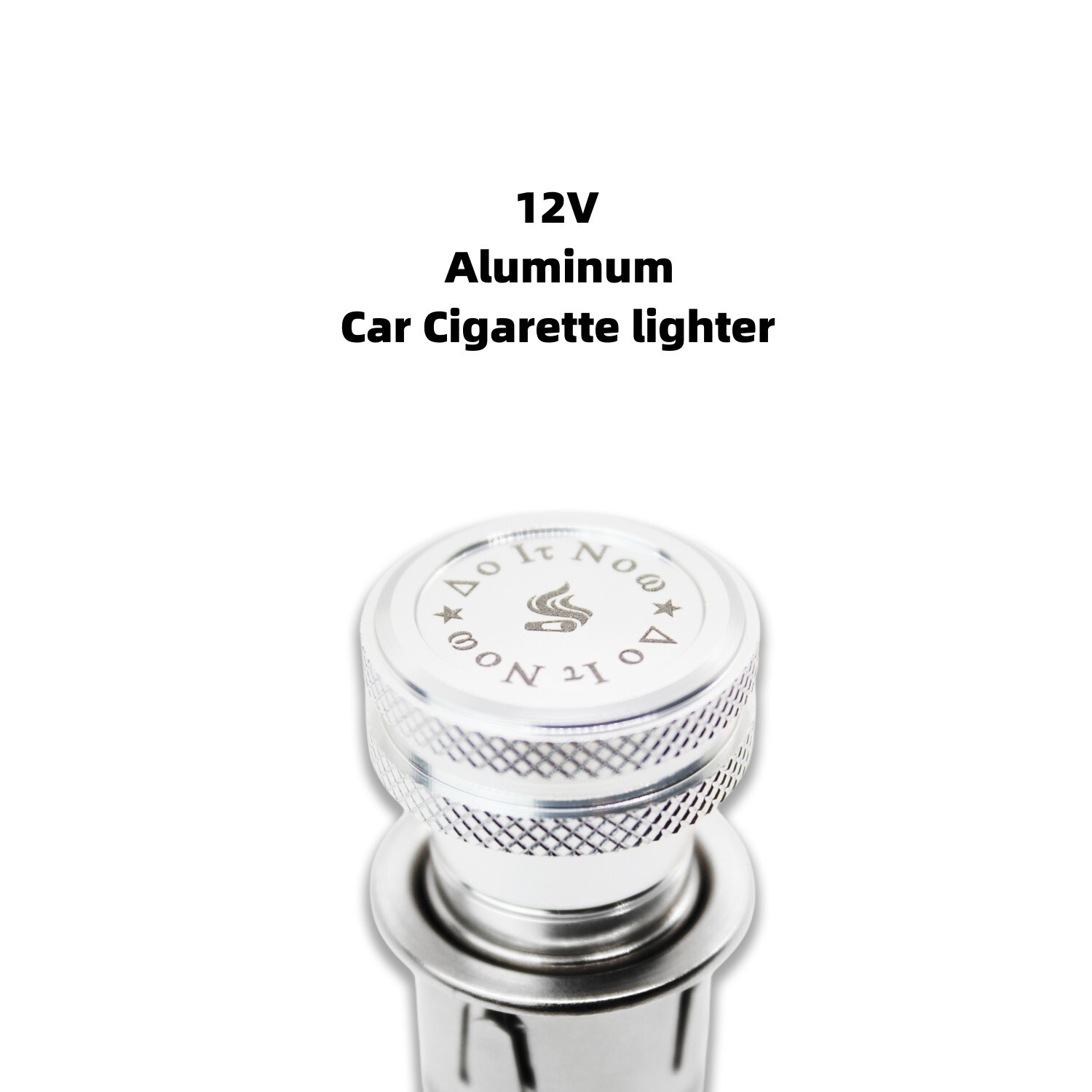 Silver Aluminum 12V Cigarette lighter For Benz C E S class Porsche 911 cayenne