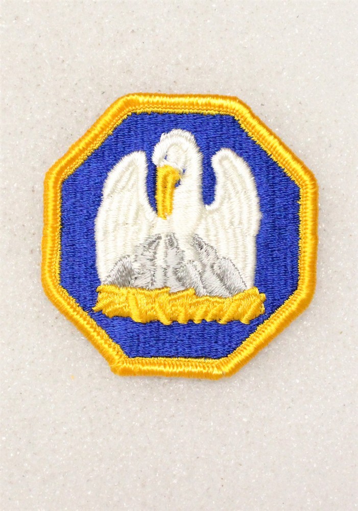 Army patch 4111 - Louisiana National Guard Headquarters w/merrowed edge
