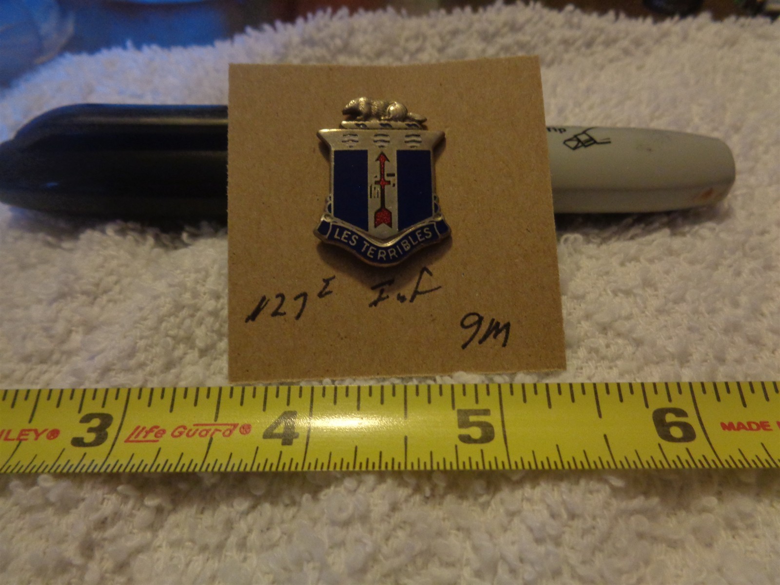 127th Infantry 9M Unit Crest, DI, DUI (DRAW#6)