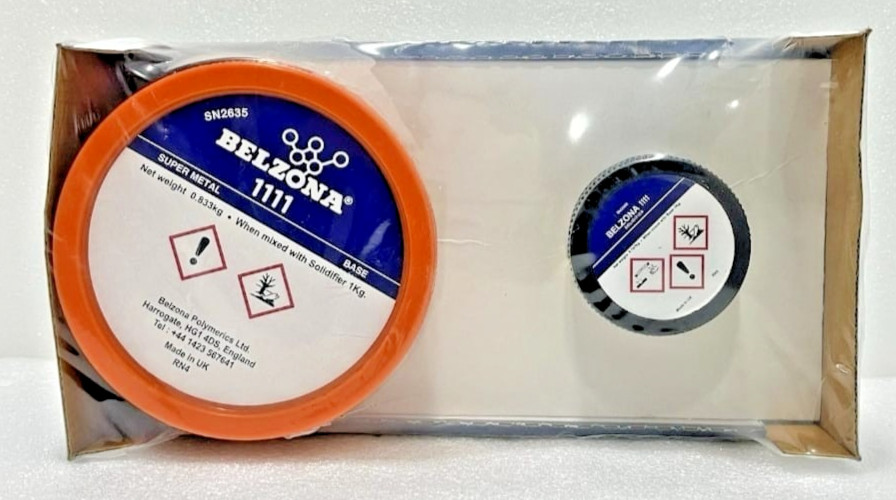 Belzona 1111 Super Metal Set Base & Solidifier 1kg Sealed NEW (FAST SHIP)
