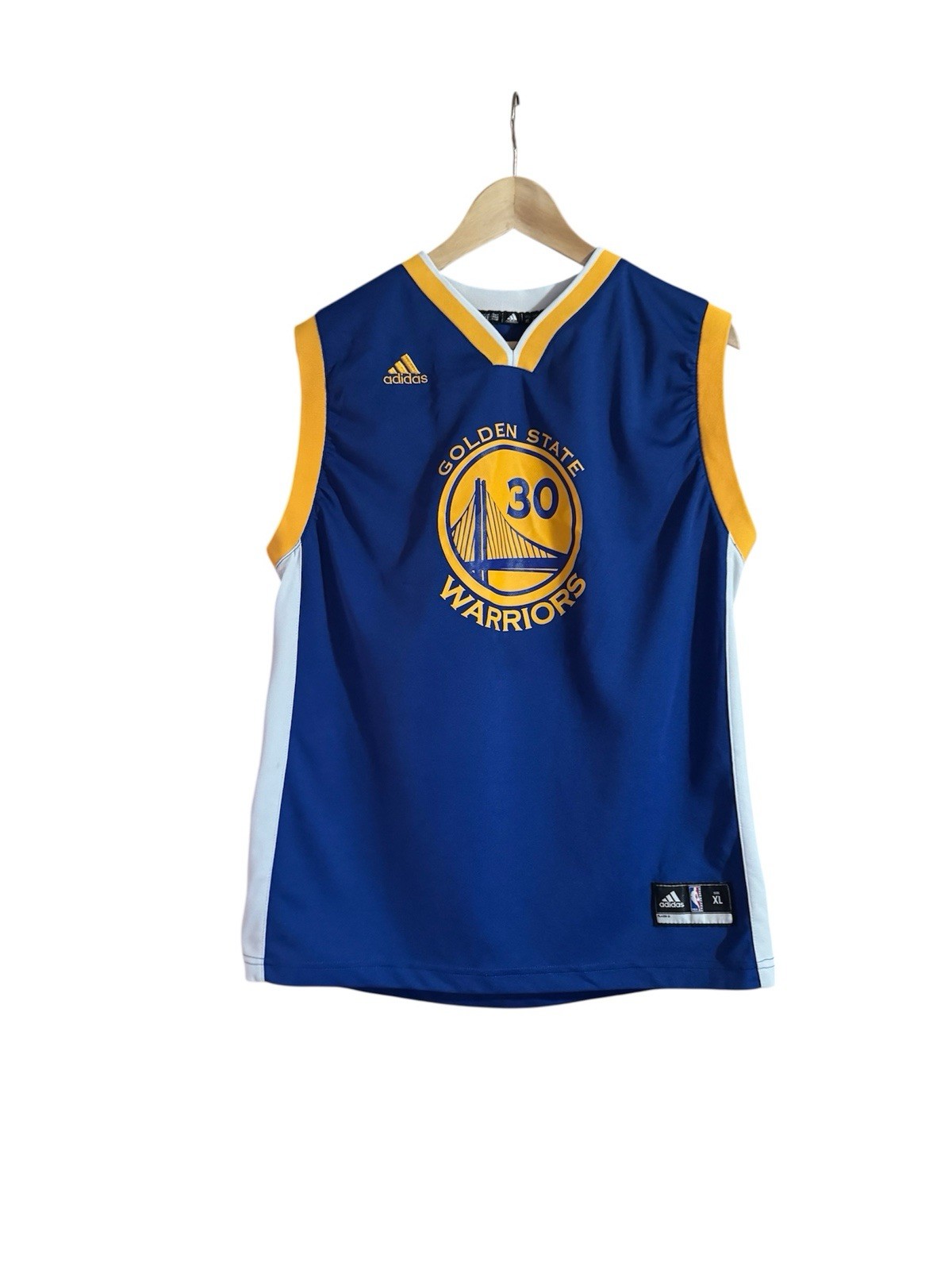 Adidas Men's Basketball Jersey Golden State Warriors #30 Steph Curry Size XL