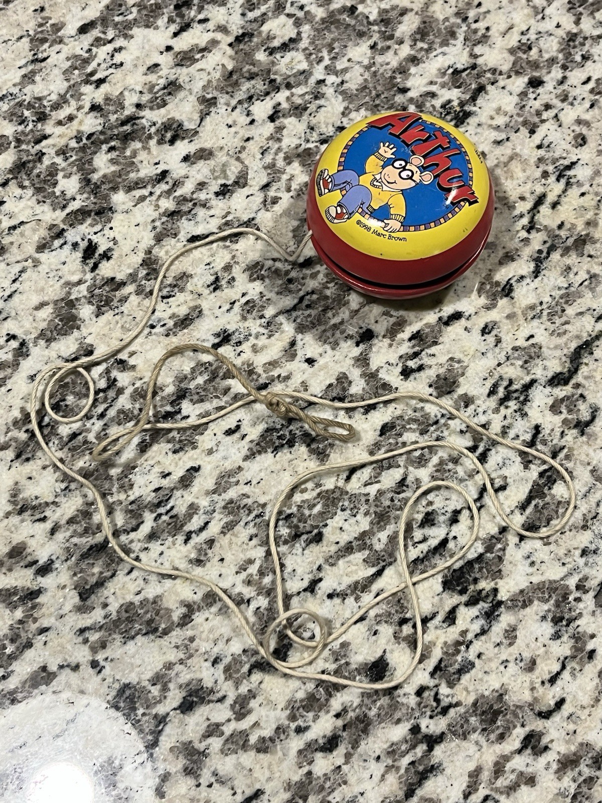 1998 Marc Brown Arthur Double Sided Yoyo With Original String.