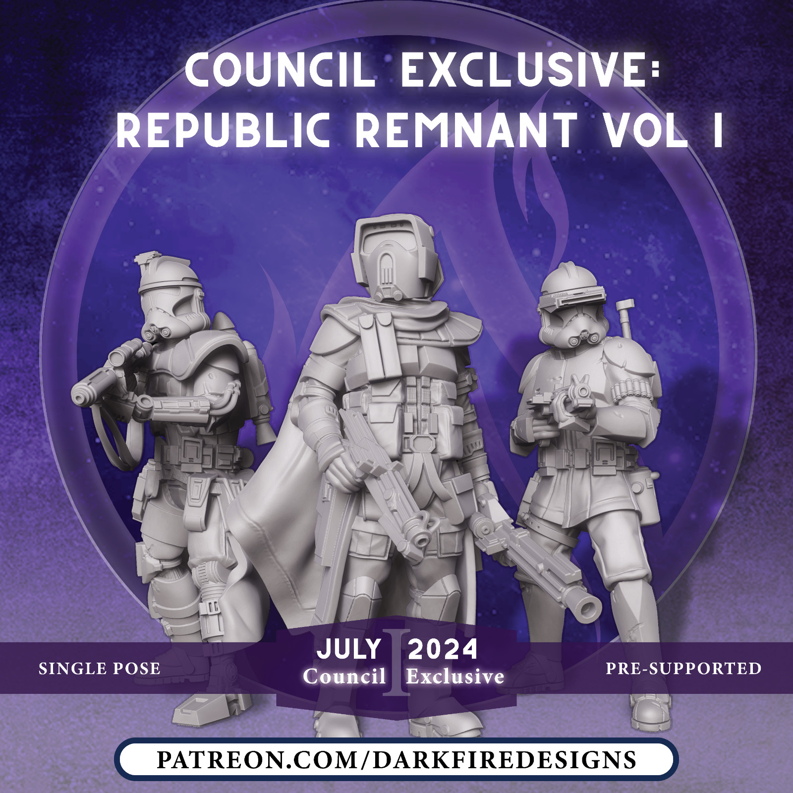 Republic Remnant Vol 1 (1) Star Wars Legion Scale/Roleplay miniature DFD