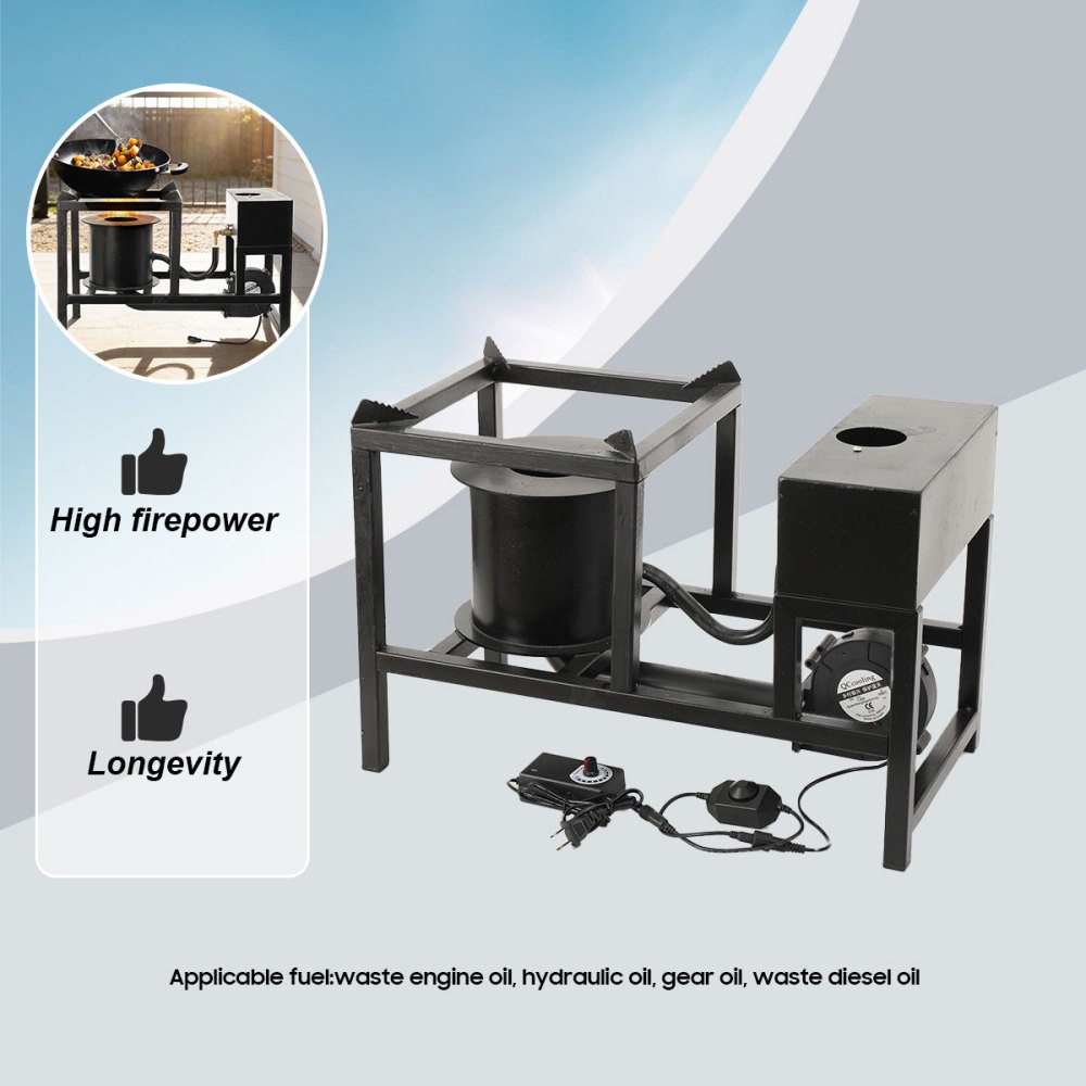 12V Waste Oil Burner Oil Stove Outdoor Cooking Hot Heating Furnace Burning Stove