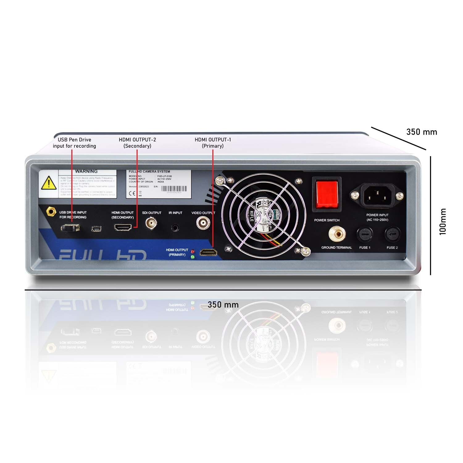 Full HD Endoscopy Laparoscopic Camera with 120W Endoscope Cold LED Light Source