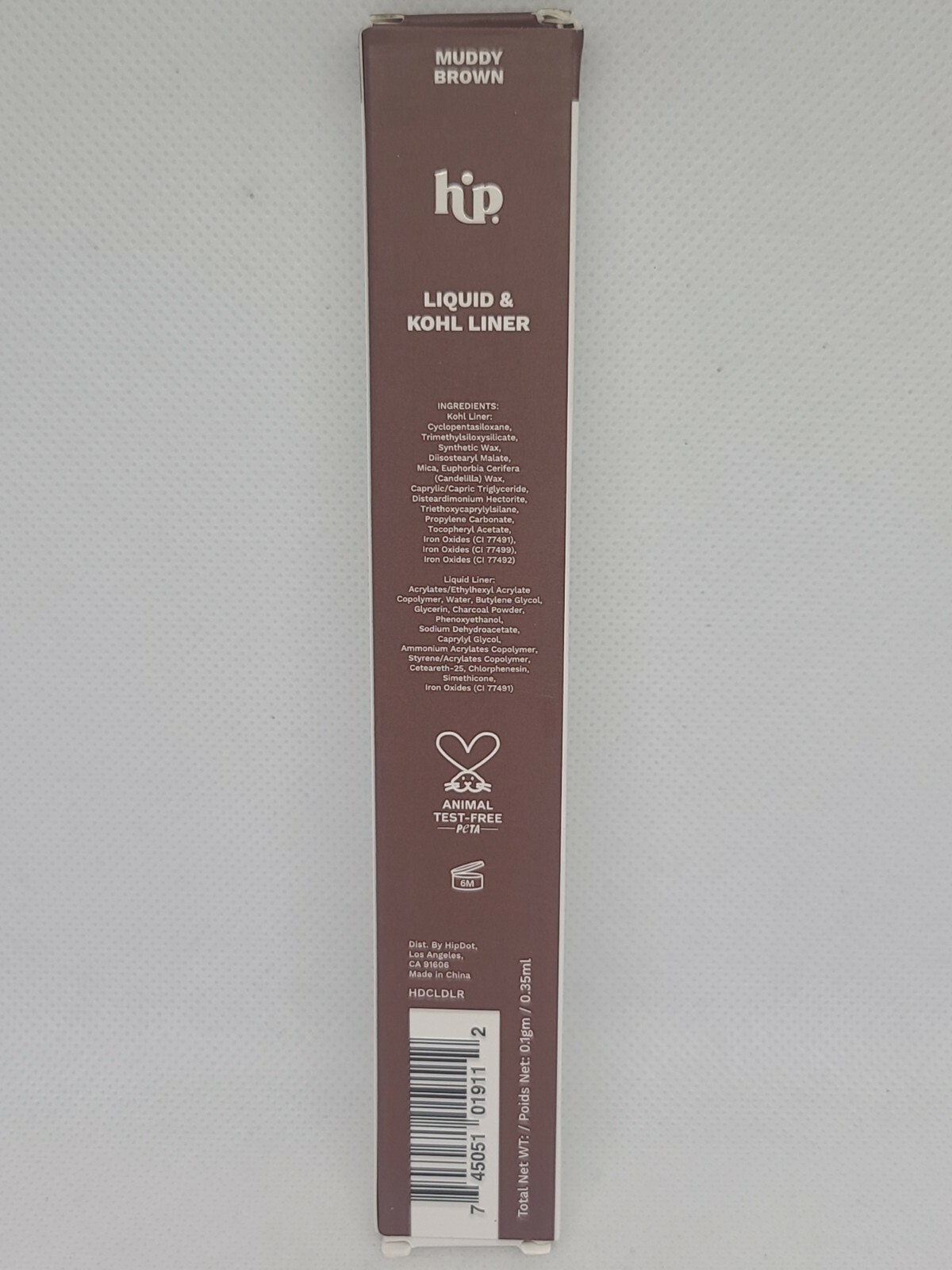 HIPDOT Liquid & Kohl Liner (Muddy Brown) ● 0.1 g