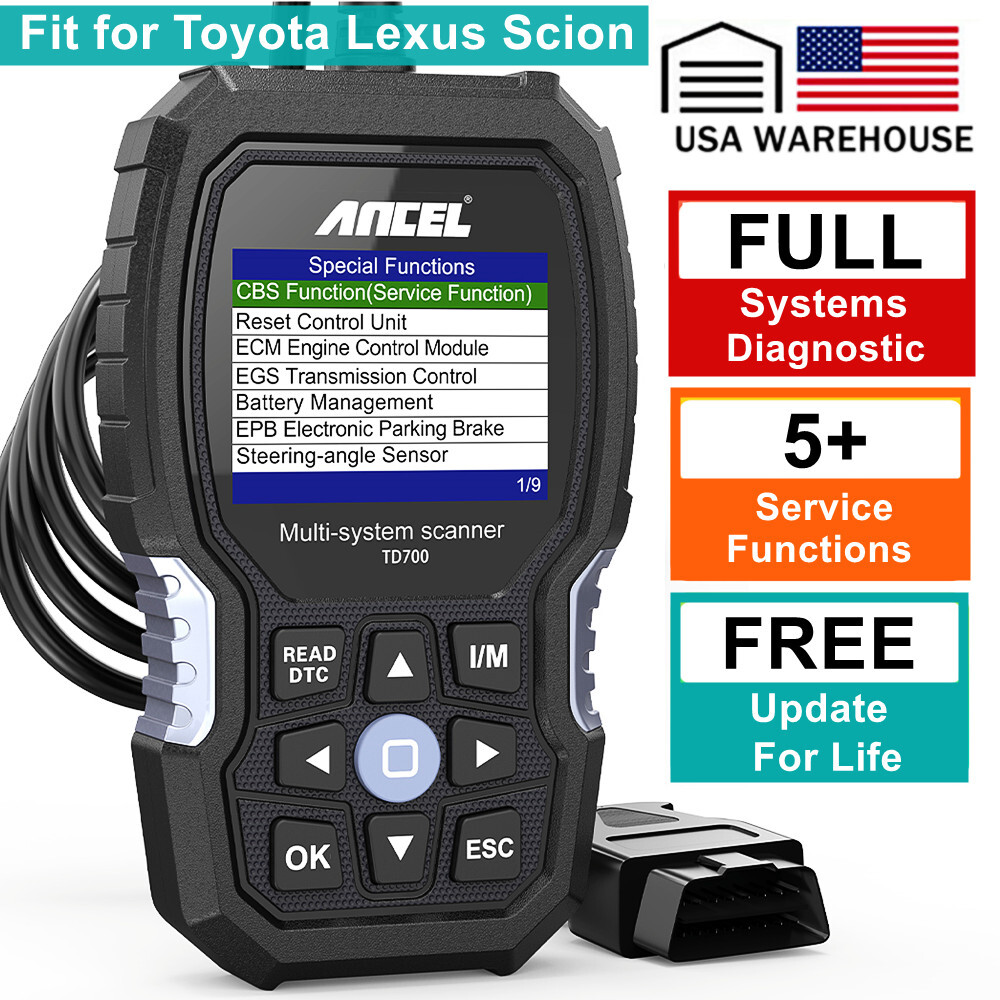 ANCEL TD700  Fit For Toyota Scanner OBD2 Automotive Diagnostic Tool Full System