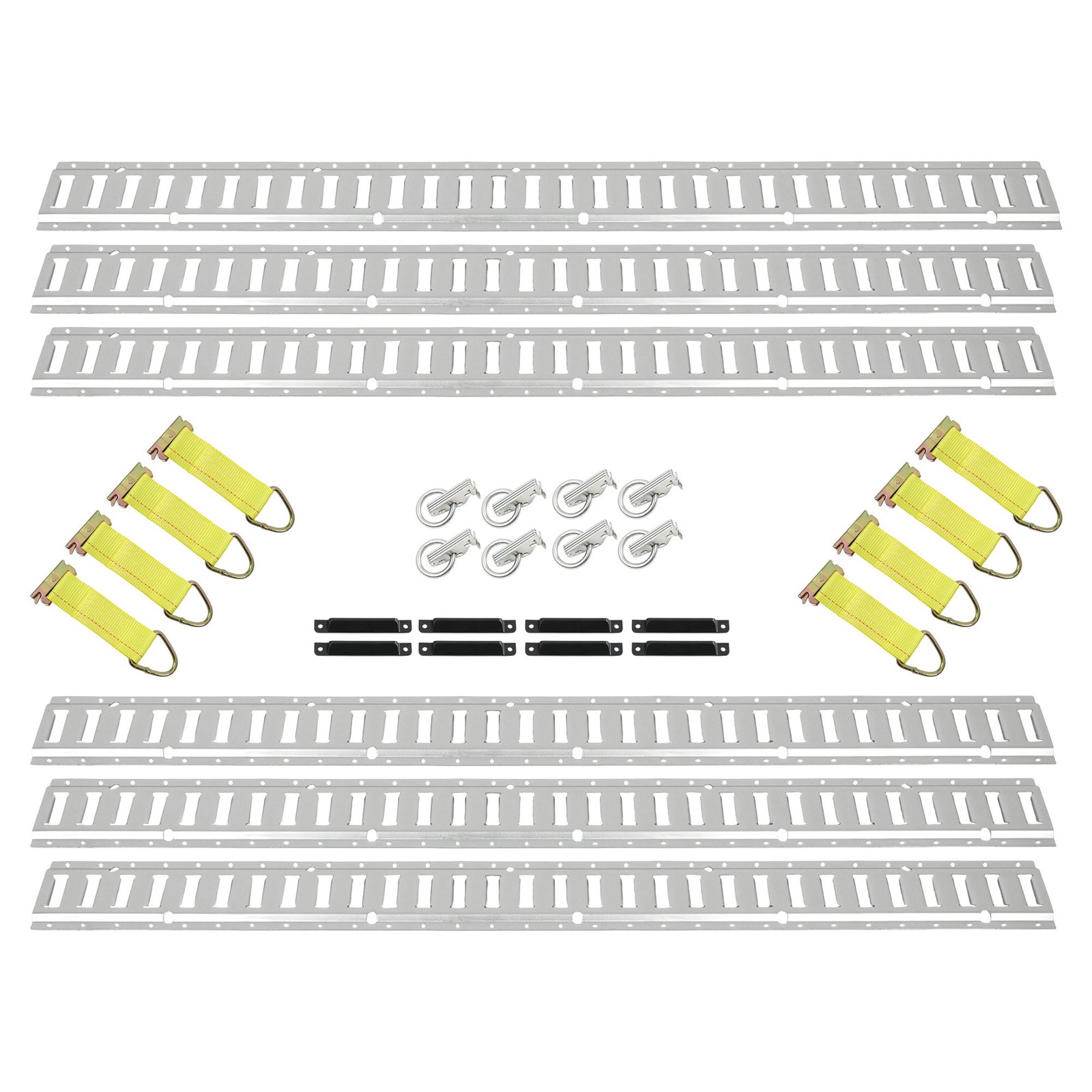 For E Track Rails 34 PCS E Track Tie Down Rail Kit 5' Enclosed Cargo Trailer