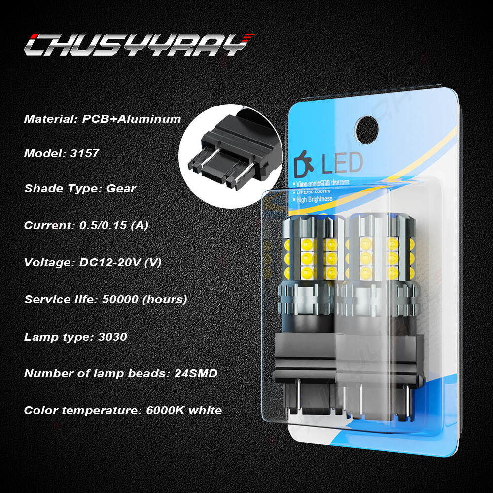 6000K LED Backup Reverse Light Bulbs White for Chevy Silverado 1500 1999-2013