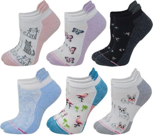 Dr. Motion 6 Pack Everyday Compression Low Cut Ankle Socks for Women