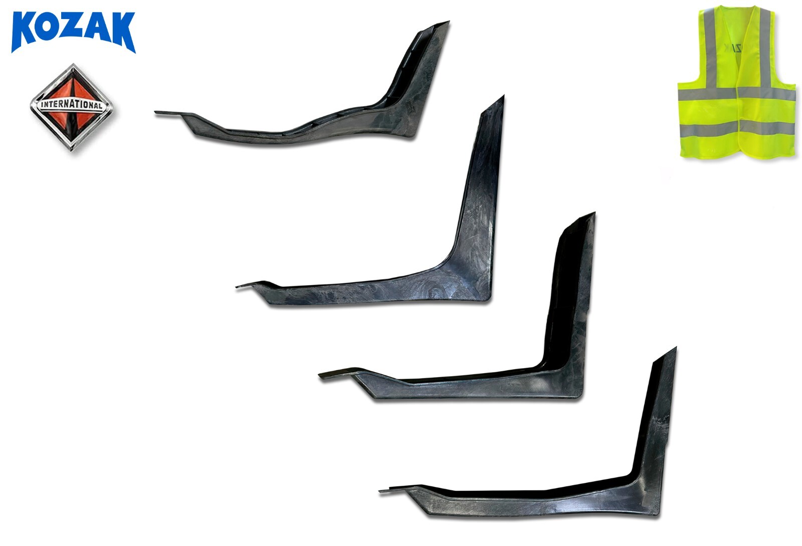 International LT LT625 Cabin Fairing Brackets/Mounts Set R1 R2 R3 R4 Right Side