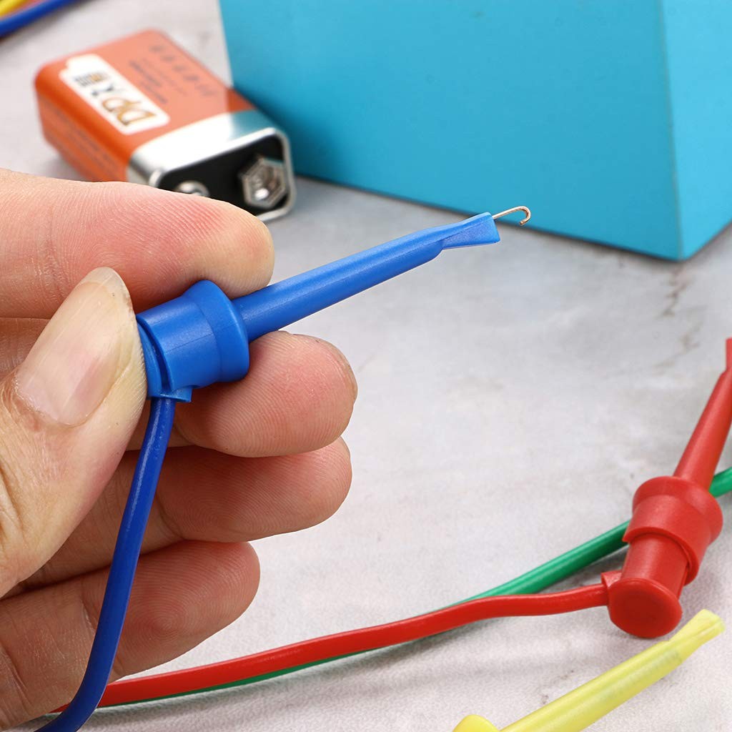 39 Inch Multimeter Test Lead Set 5 Pcs Stackable Banana Plug To Test Hook Wire C