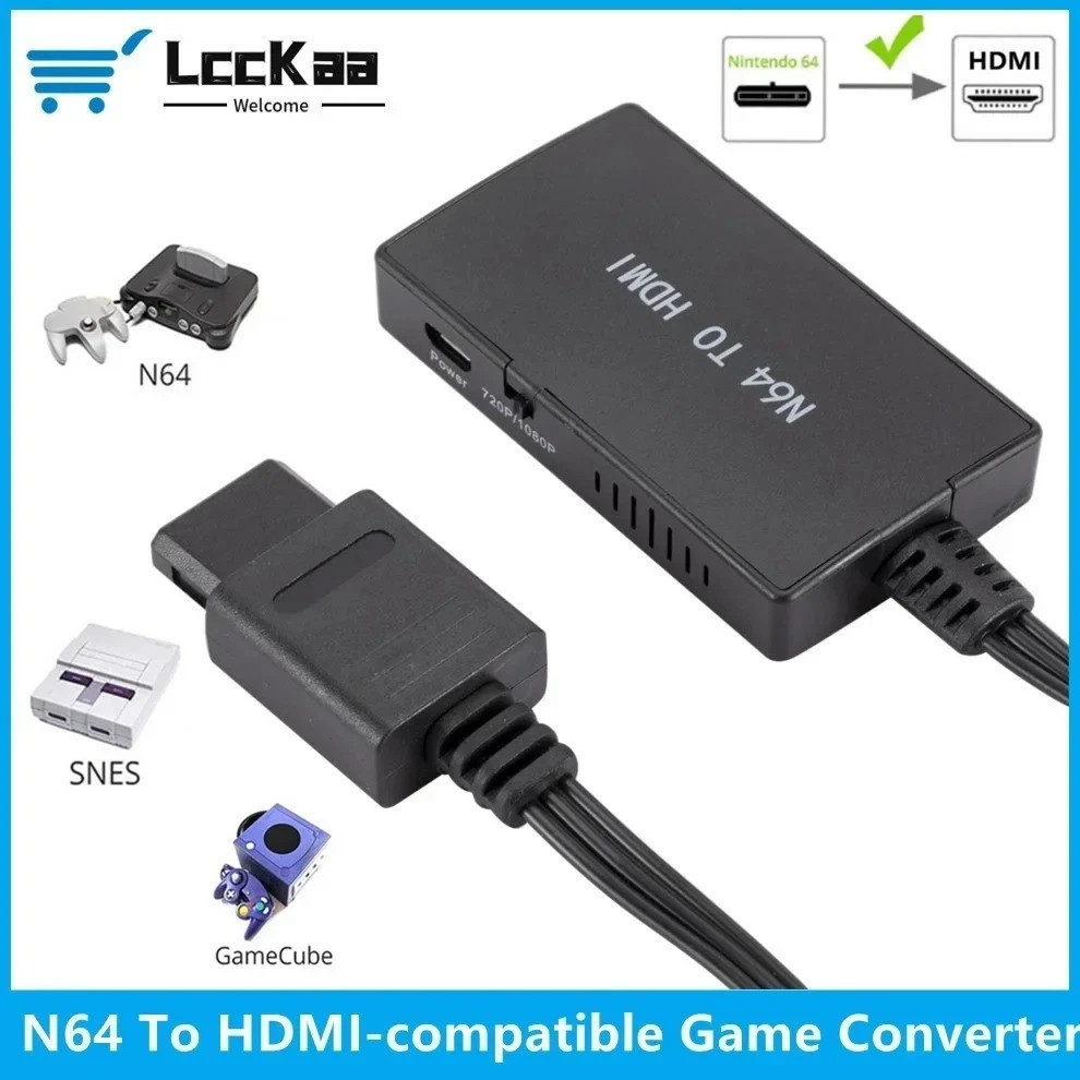 N64 To HDMI Converter Adapter HD Link Cable For Nintendo Gamecube Super NES SNES
