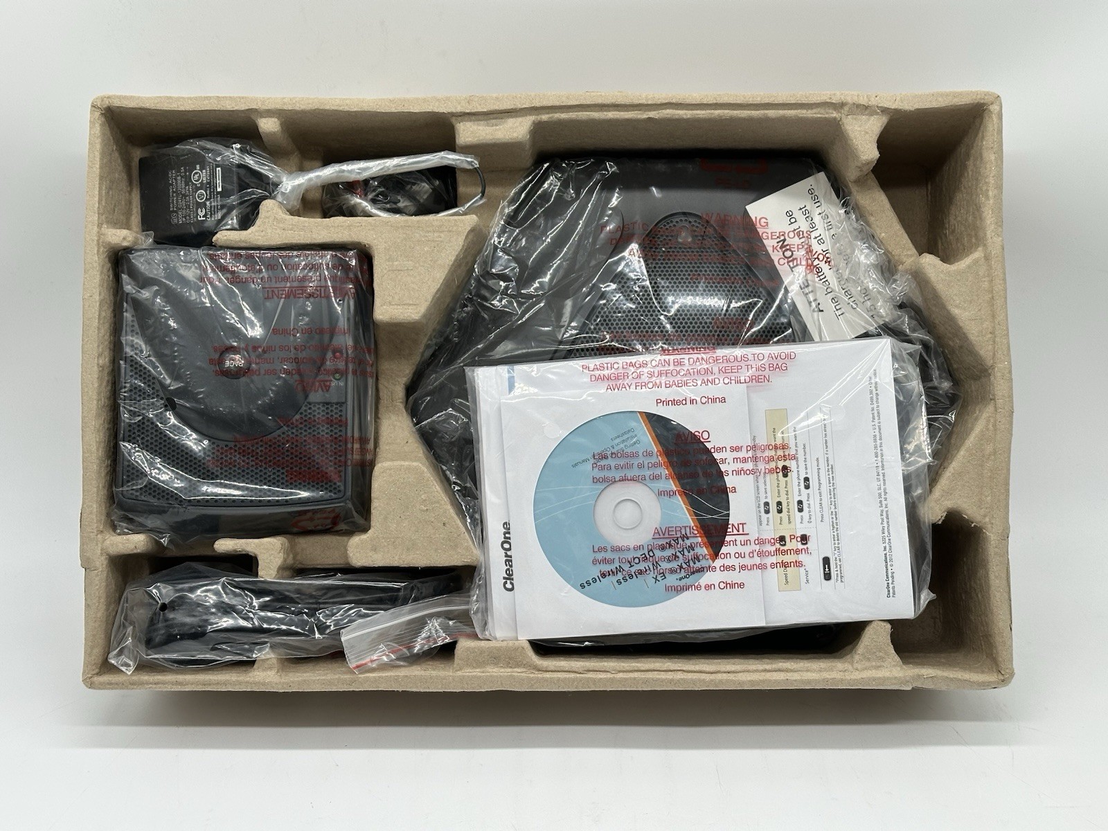 ClearOne Max 860-158-600 Wireless Dect Conference Phone-New Open Box