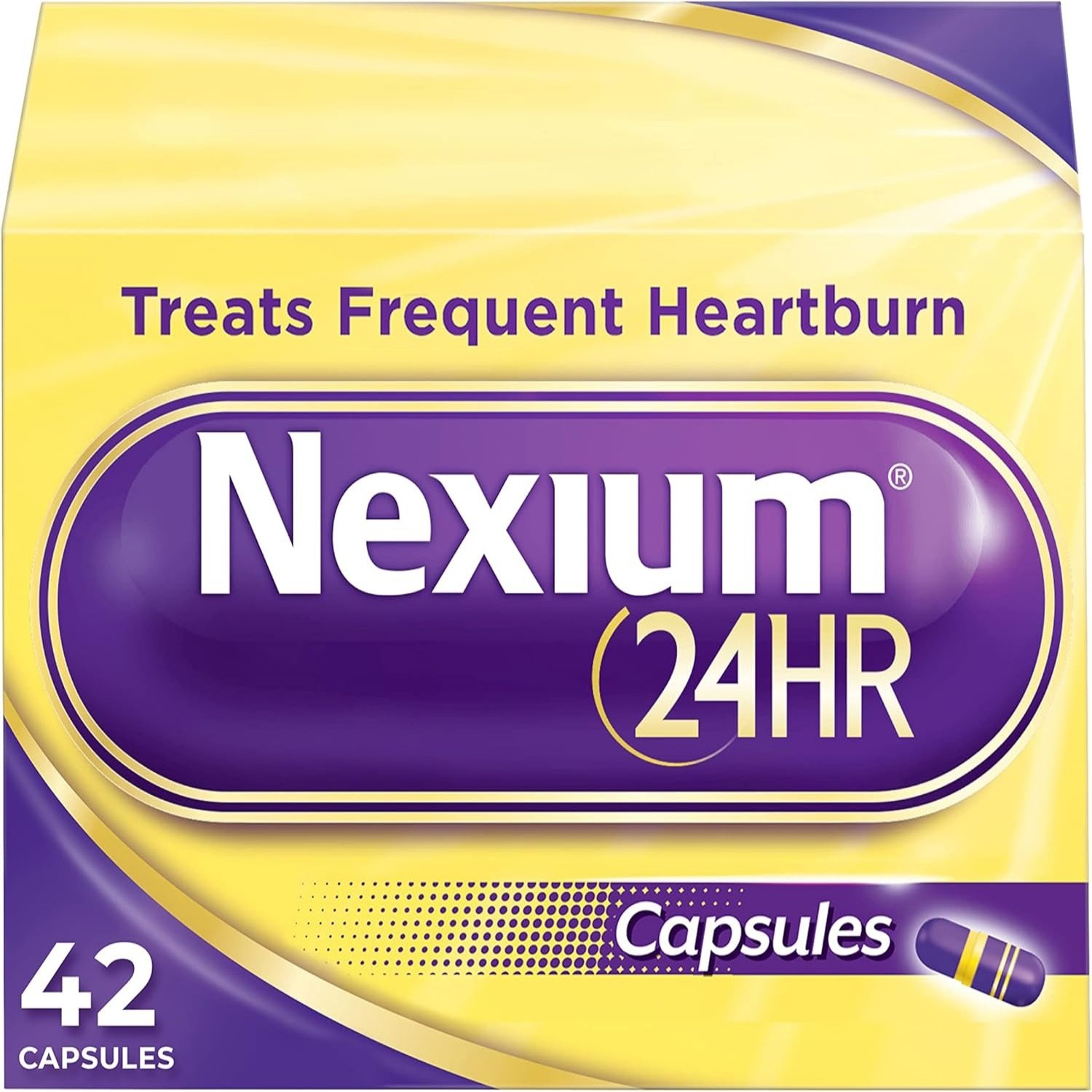 42 Count 3 Pack Nexium 24HR Acid Reducer Heartburn Relief Capsules 20mg Exp:2028